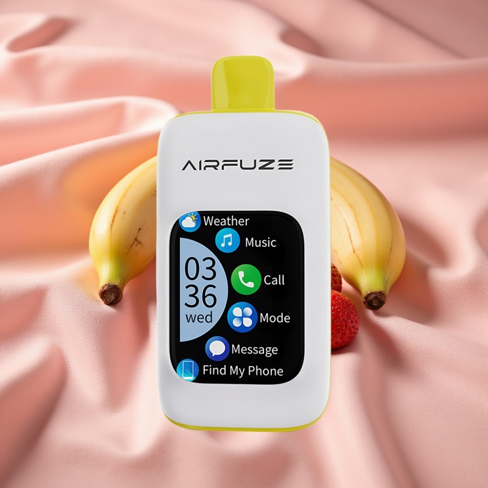 AirFuze Smart 30000 Puffs Display TFT Typ-C Erdbeer Banane vape großhandel Schweiz