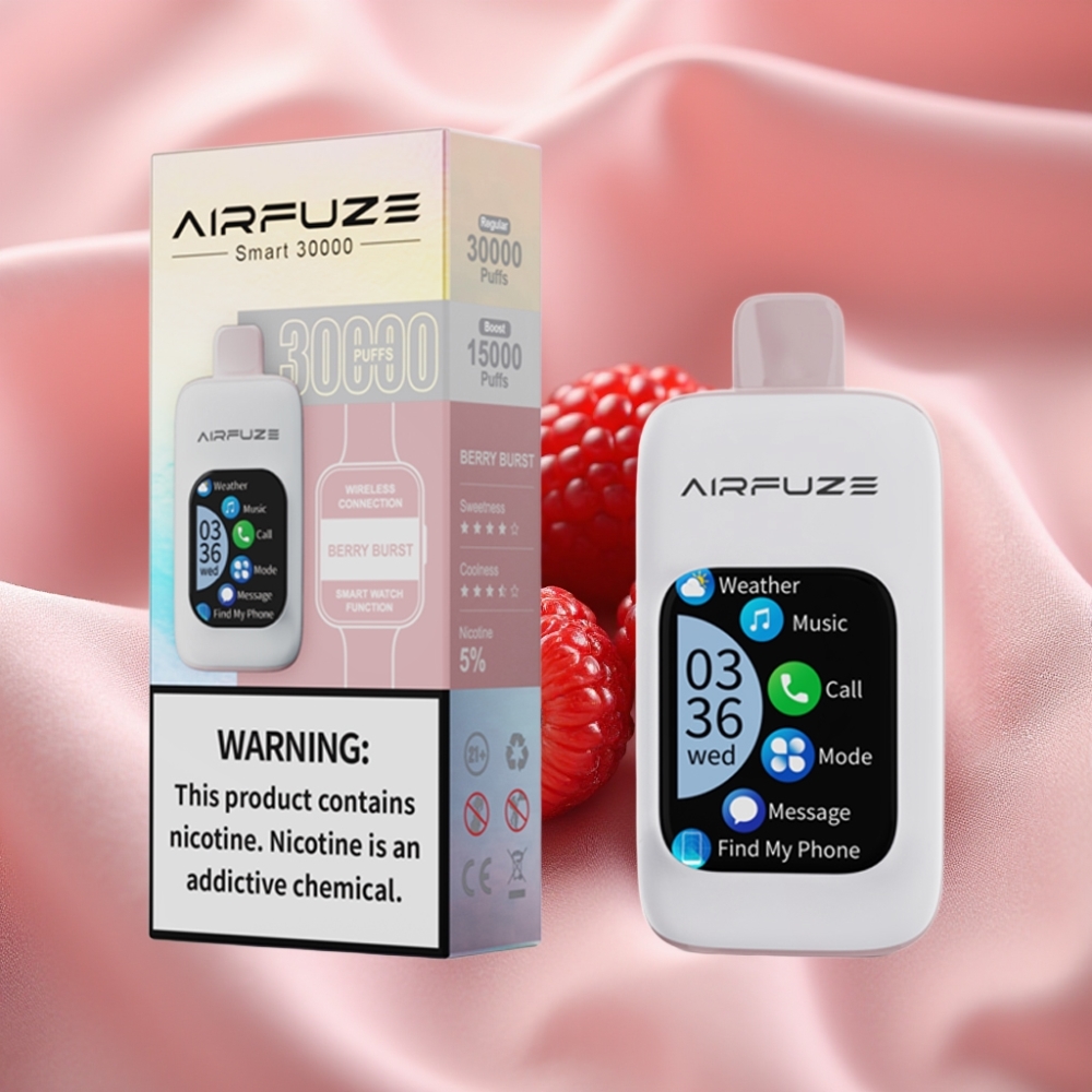 AirFuze Smart 30000 Puffs Disposable Vape Beeren-Explosion mit Touchscreen & Typ-C