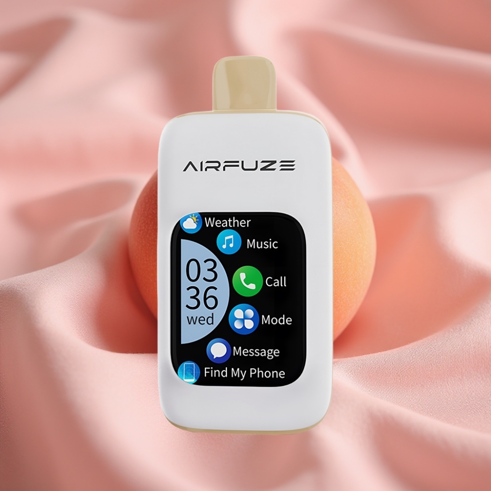 AirFuze Smart 30000 Puffs Disposable Vape Saftiger Pfirsich mit 2,01" Touchscreen & Type-C