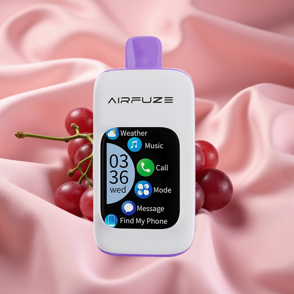 AirFuze Smart Pro 40000 Puffs wiederverwendbares Grape Burst Vape mit 900mAh Akku & Smartfunktionen