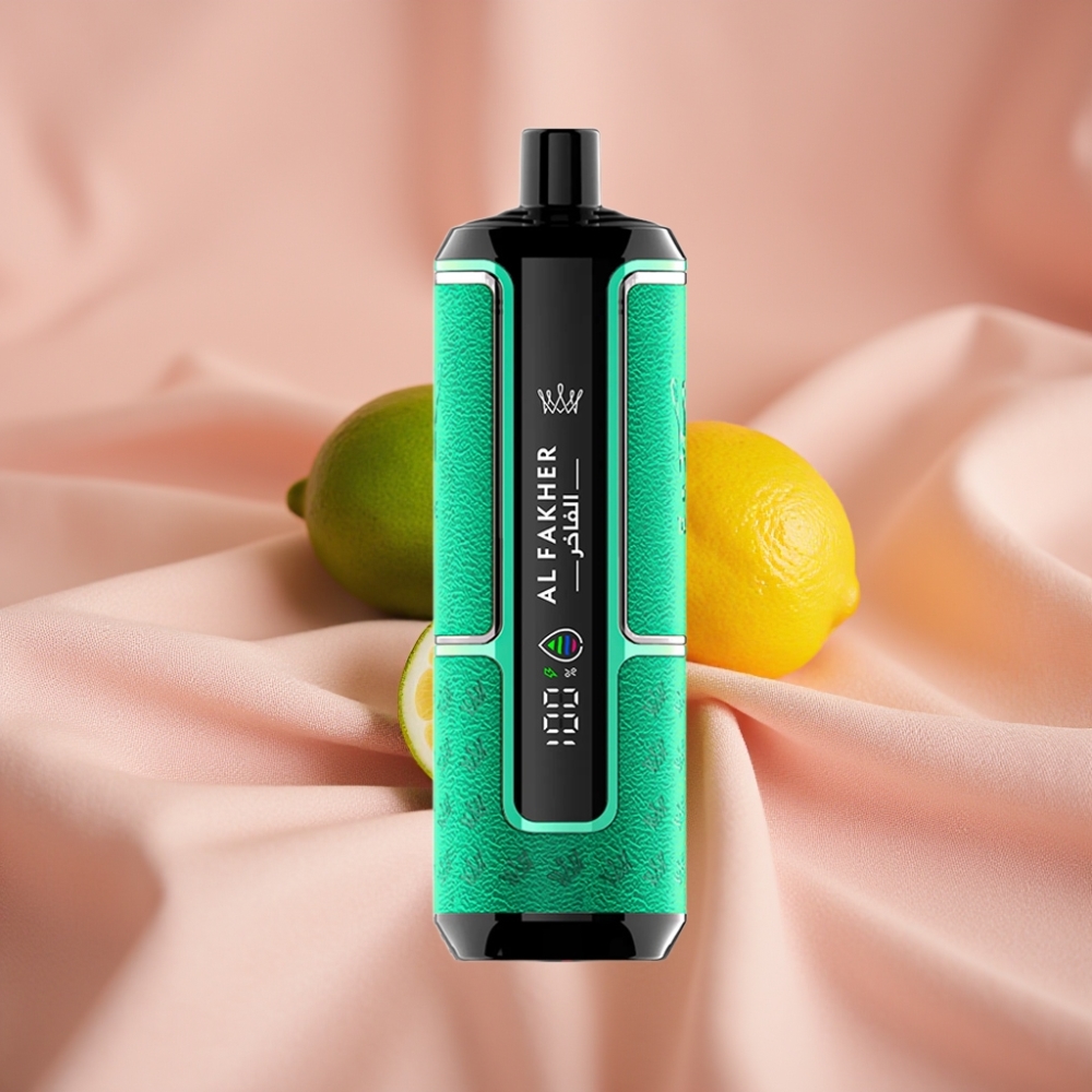Al Fakher Crown Bar 15K Hypermax Wegwerf-Vape Kit Zitrone-Limette – 22ml, 600mAh, USB-C, DTL, 6mg/ml