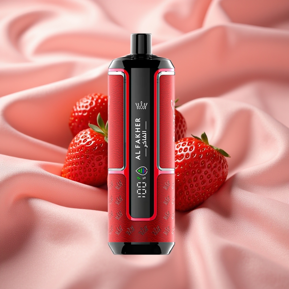 Al Fakher Crown Bar 15K Hypermax Wegwerf-Vape mit Erdbeer-Geschmack, 22ml, 600mAh, Typ-C