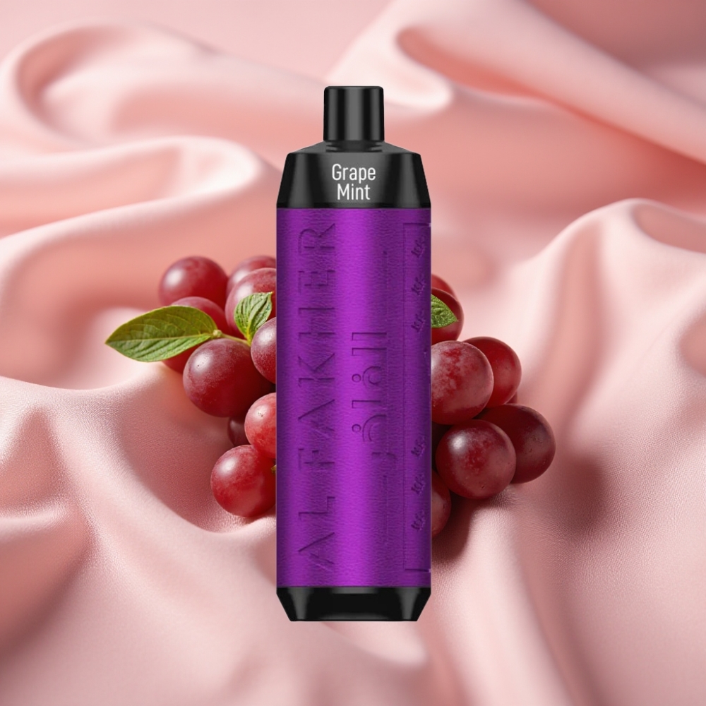 Al Fakher Crown Bar 8000 Crystal 18ml 5mg USB-C Grape Minze vape großhandel Schweiz