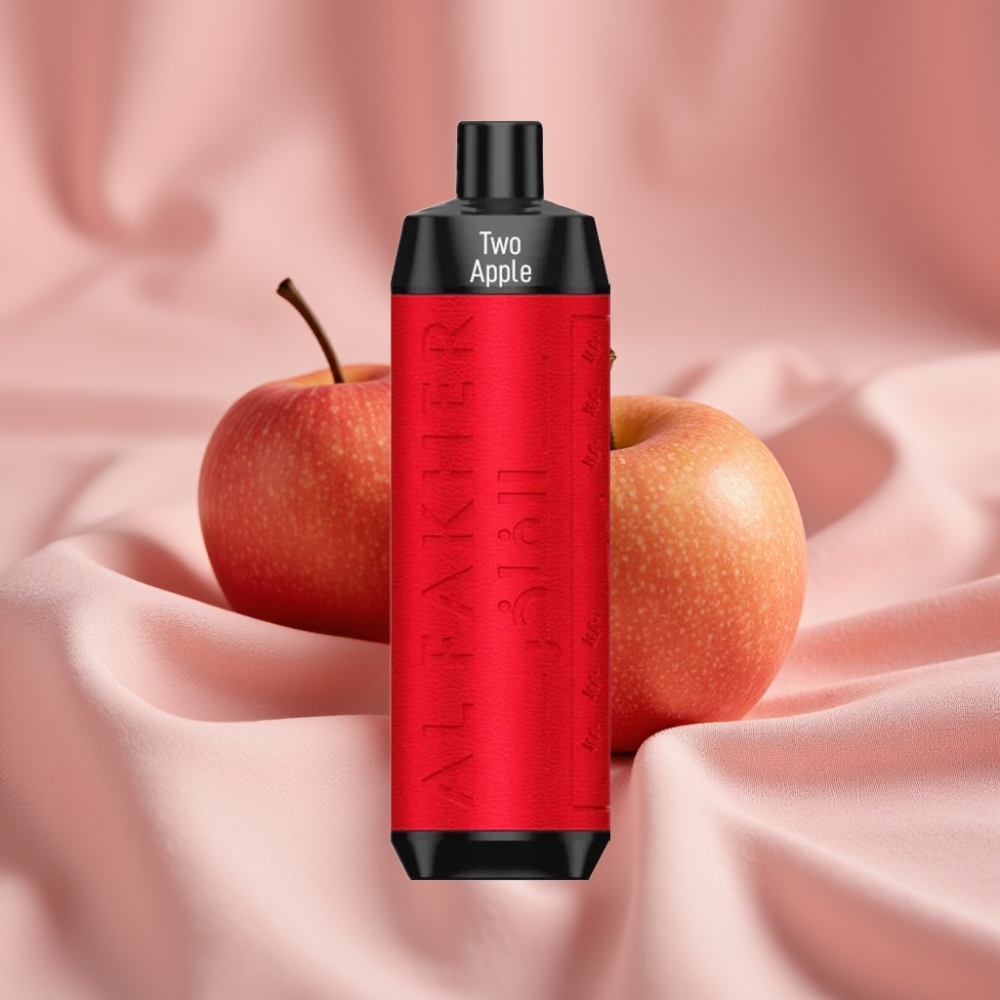 Al Fakher Crown Bar 8000 Crystal Wegwerf-Vape Zwei Äpfel mit 18ml E-Liquid & 5mg Nikotin