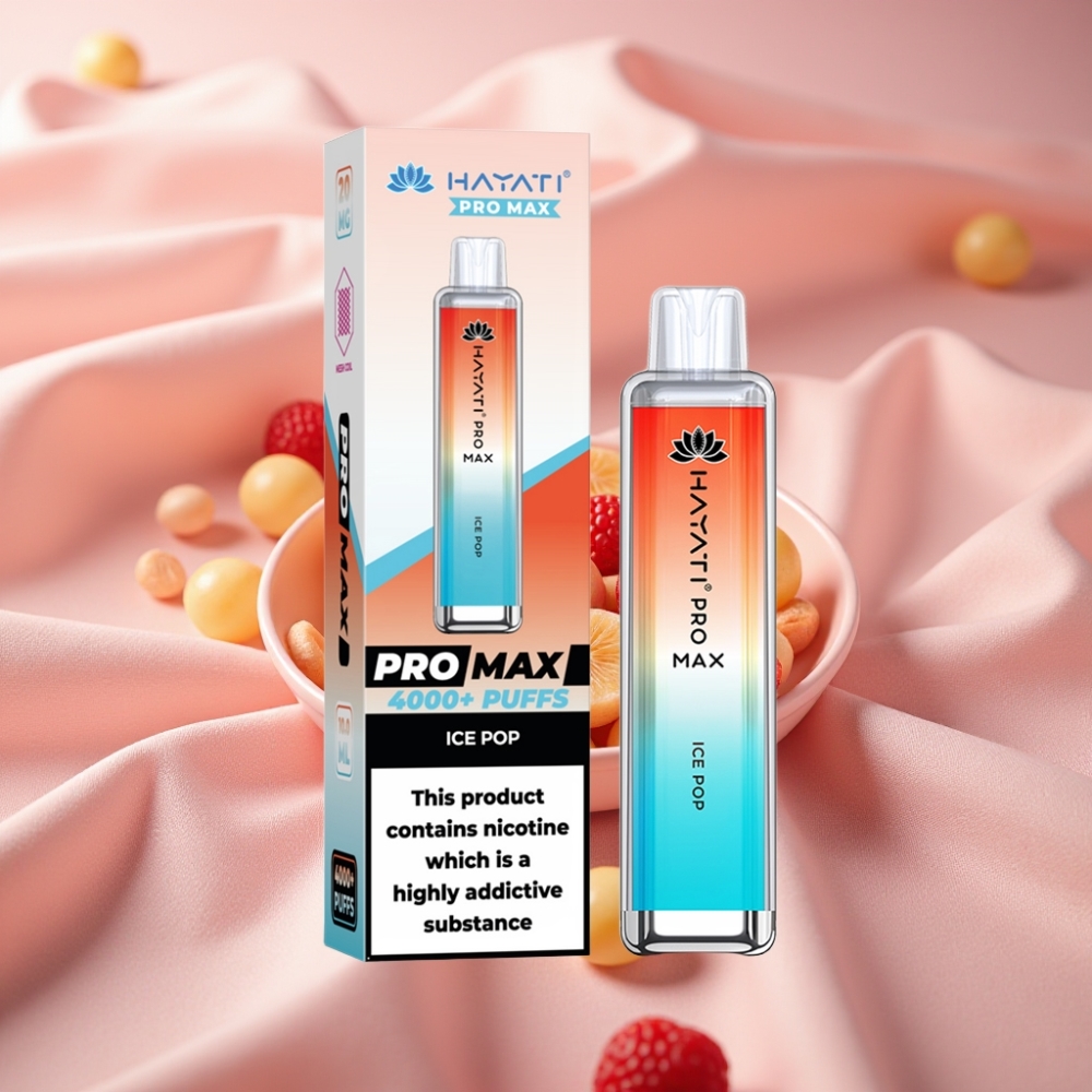 Hayati Pro Max 4000 Puffs Disposable Vape Eis Pop – 1400mAh, 2ml/10ml, TPD