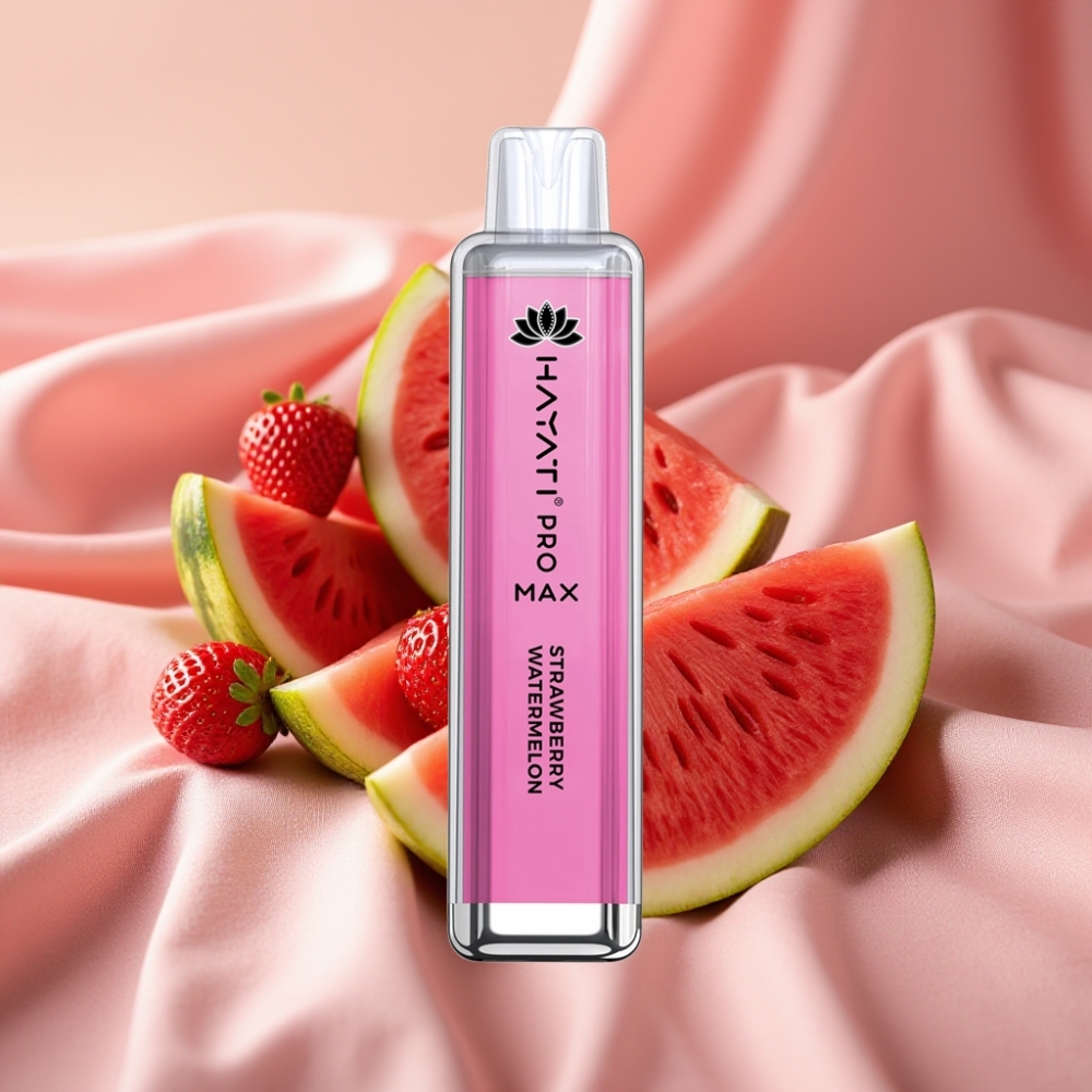 Hayati Pro Max 4000 Puffs Disposable Vape Erdbeer-Wassermelone mit 1400mAh Akku und LED