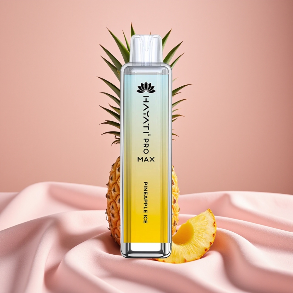 Hayati Pro Max 4000 Puffs Wegwerf-Vape Ananas-Eis mit 1400mAh Akku & LED