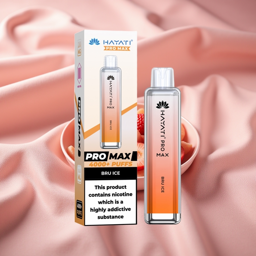 Hayati Pro Max 4000 Puffs Wegwerf-Vape Bru Eis – 1400mAh, 2ml Tank, Dual Mesh Coil
