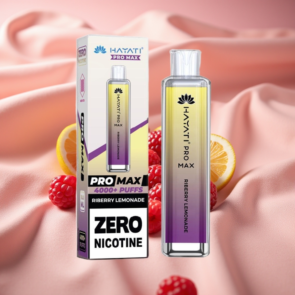 Hayati Pro Max 4000 Puffs Wegwerf-Vape mit Ribbeere Limonade, 1400mAh Akku, Dual 1.1 Ohm Mesh Coil, TPD-konform