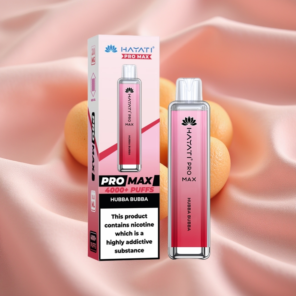 Hayati Pro Max 4000 Züge Wegwerf-Vape Hubba Bubba mit 1400mAh Akku & LED