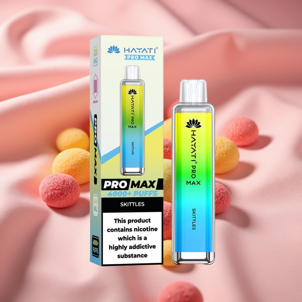Hayati Pro Max 4000 Züge Wegwerf-Vape Skittles mit 1400mAh Akku & LED