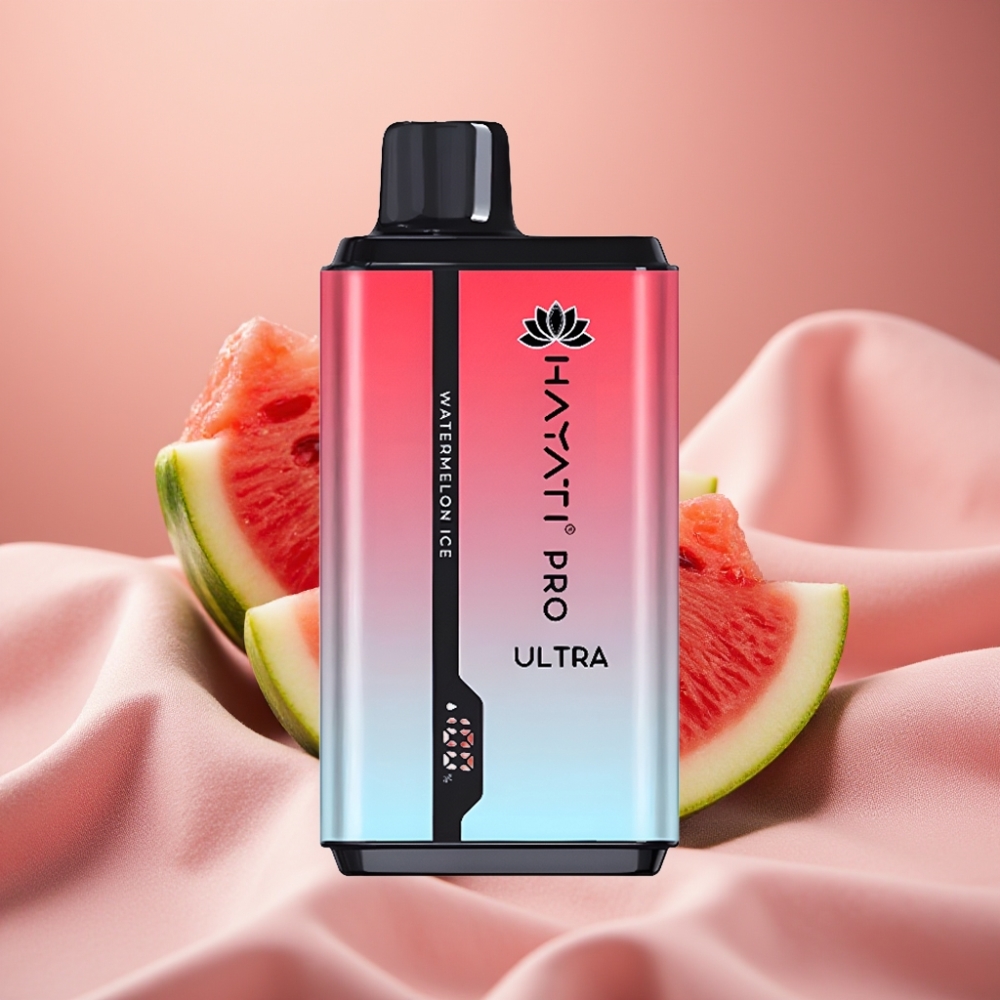 Hayati Pro Ultra 15000 Puffs Wassermelone-Eis 850mAh 24ml 2% 49 Aromen