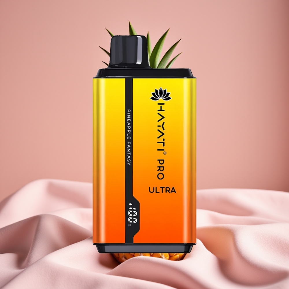 Hayati Pro Ultra 15000 Puffs Wegwerf-Vape Ananas-Fantasie 24ml 2% Nikotin 850mAh
