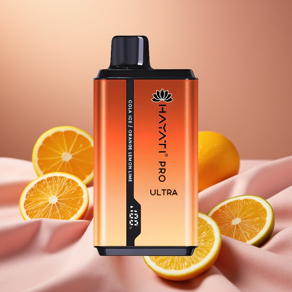 Hayati Pro Ultra 15000 Züge 850mAh 24ml 2% Cola-Eis Orange Zitrone & Limette