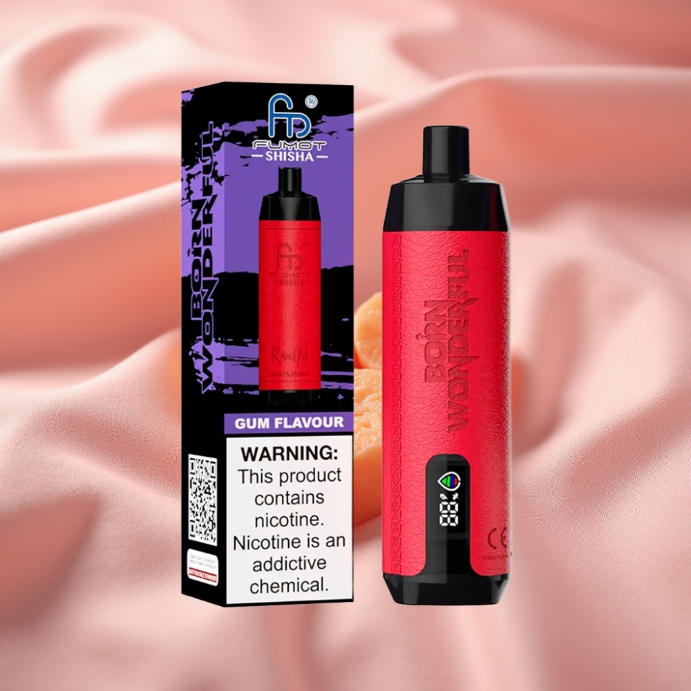 RandM Fumot Shisha 10000 Züge LED Typ-C Kaugeschmack 18ml 0,5% Nikotin