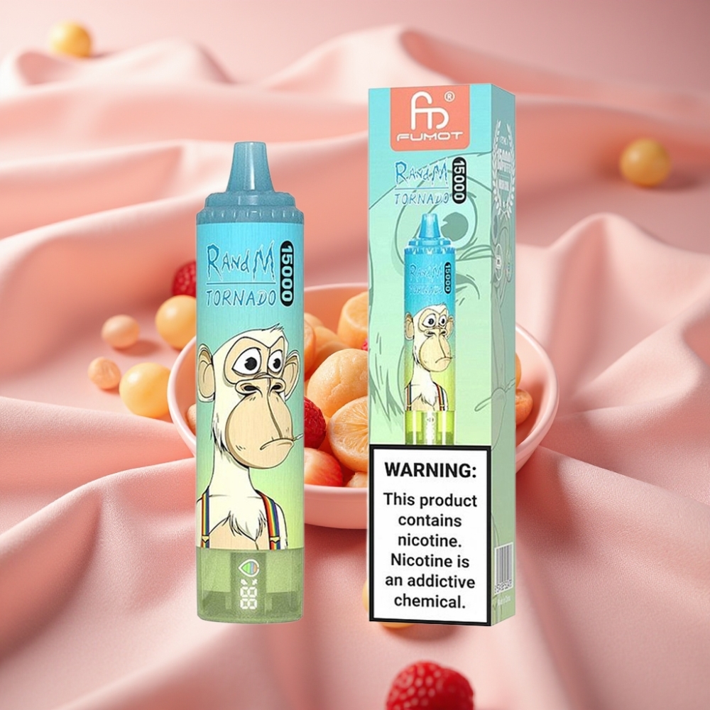 RandM Fumot Tornado 15000 Puffs 25ml 850mAh Typ-C LCD Eiszapfen