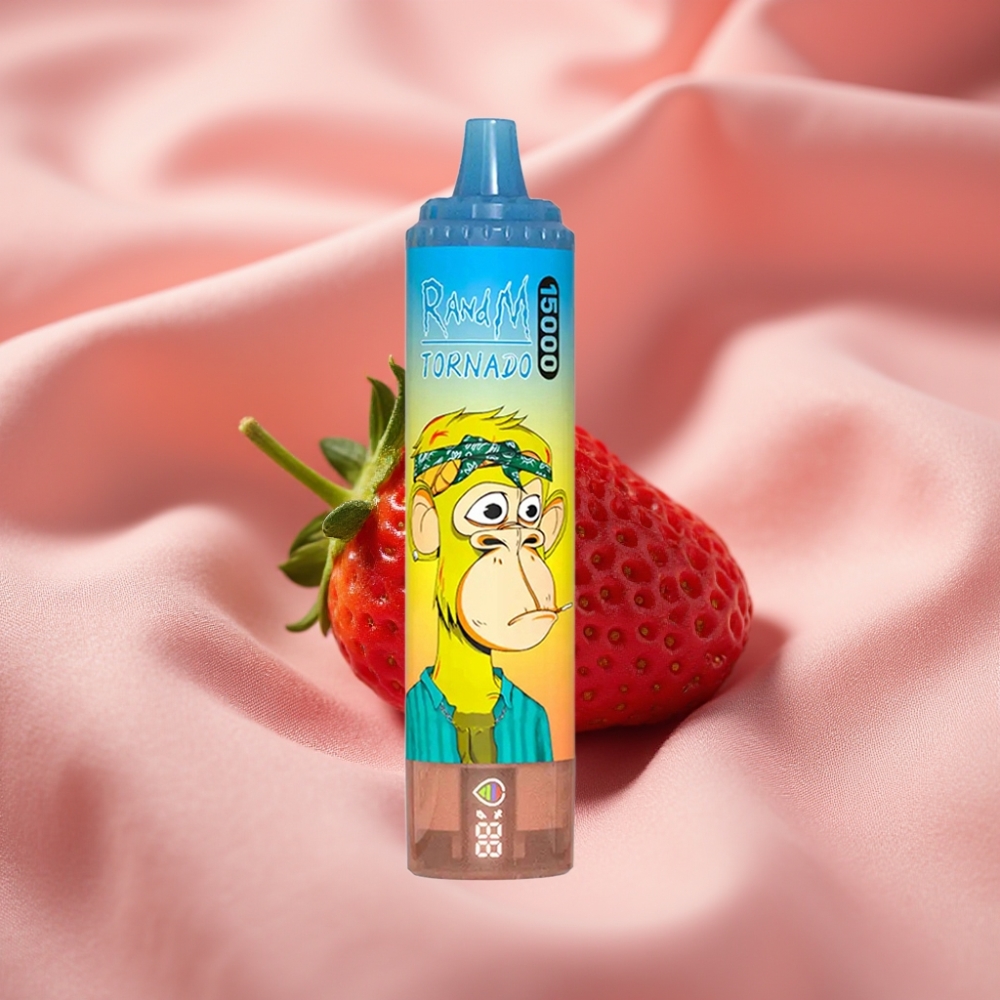 RandM Fumot Tornado 15000 Puffs 25ml 850mAh Typ-C LCD Erdbeer