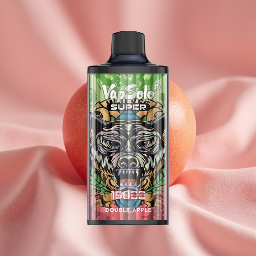 Vapsolo Super 15000 Puffs Doppelapfel 40ml 850mAh Typ-C 20mg/50mg