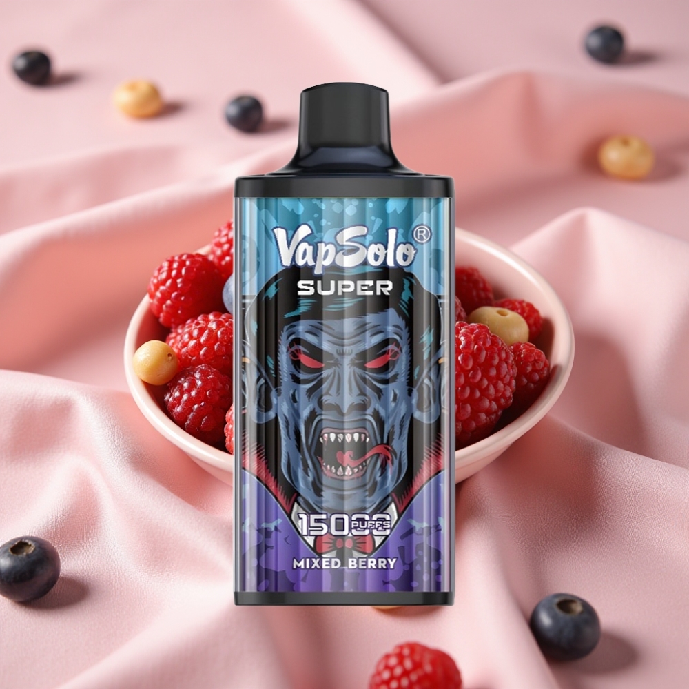 Vapsolo Super 15000 Puffs Einweg-Vape Mischbeeren 40ml 850mAh Typ-C