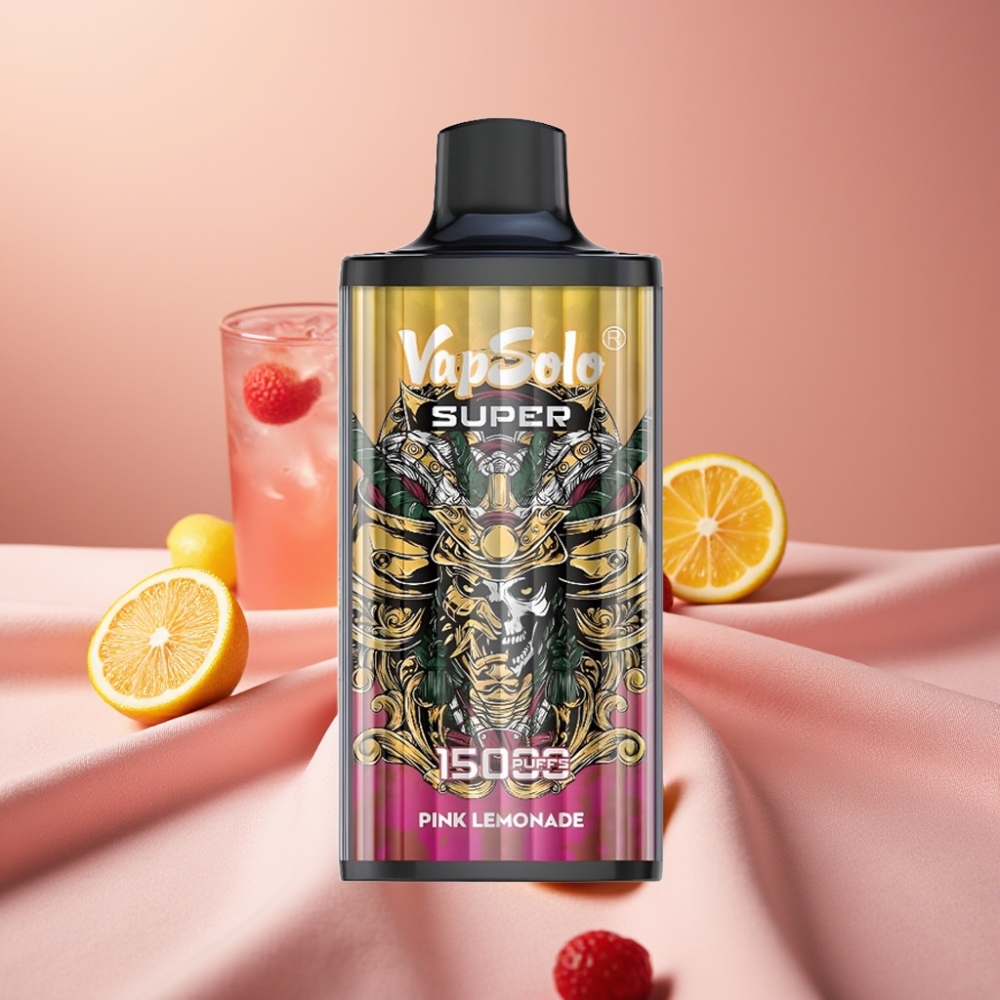 Vapsolo Super 15000 Puffs Einweg-Vape Super Pink Lemonade 40ml 850mAh Typ-C