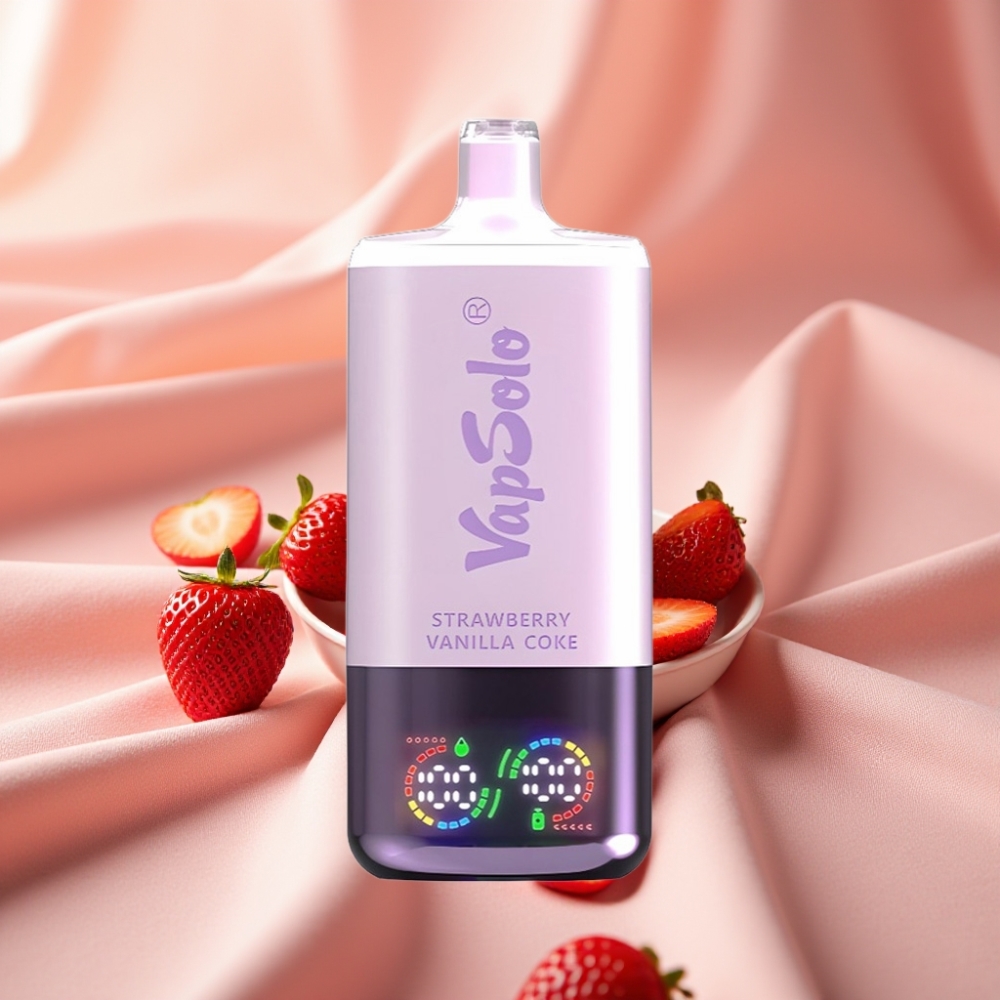 VapSolo Triple 30000 Puffs 40ml Erdbeer Vanille Cola Typ-C 20/50 mg/ml