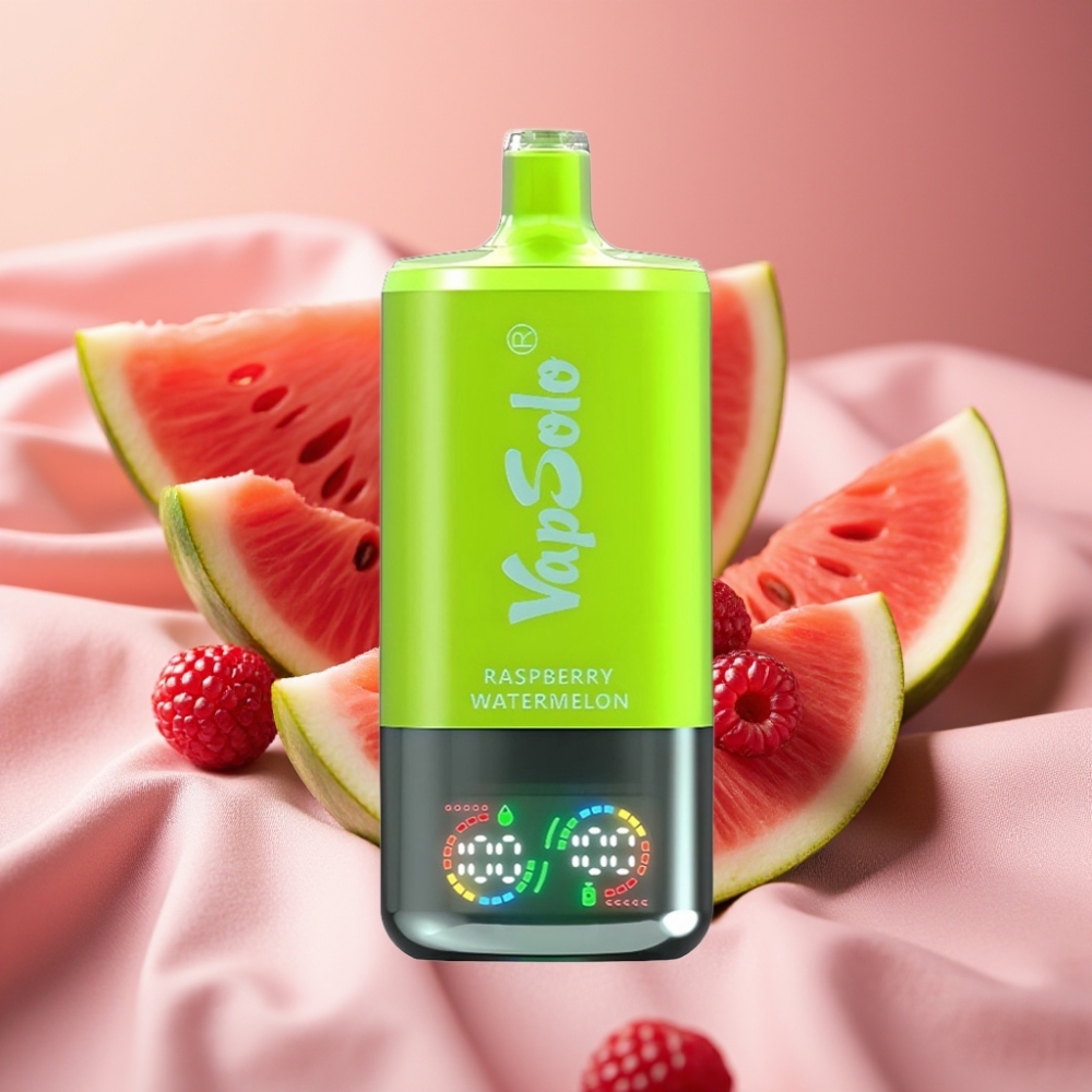 VapSolo Triple 30000 Puffs Einweg-Vape Himbeer-Wassermelone 40ml Typ-C