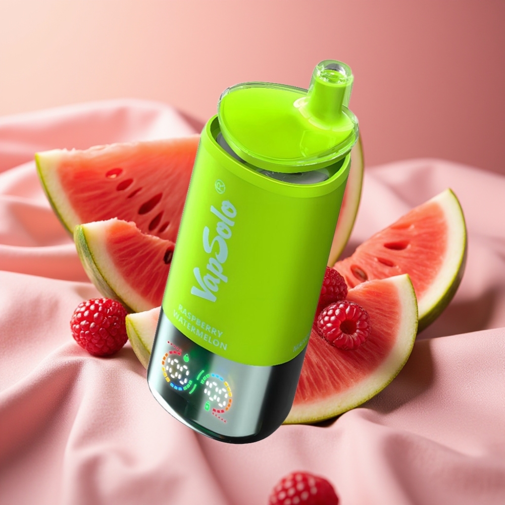 VapSolo Triple 30000 Puffs Einweg-Vape Himbeer-Wassermelone 40ml Typ-C