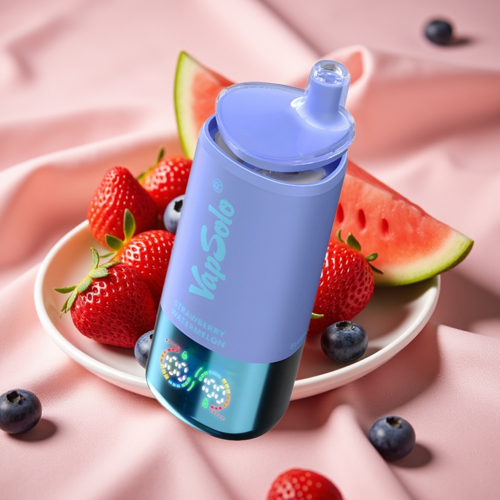 VapSolo Triple 30000 Puffs Erdbeer-Wassermelone & Blaubeer-Eis 40ml Typ-C 20/50mg