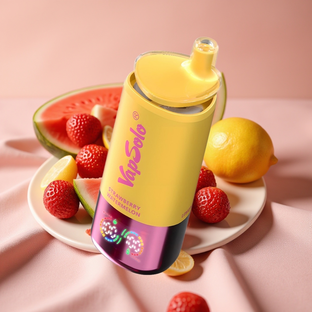 VapSolo Triple 30000 Puffs Erdbeer-Wassermelone & Zitrone-Pfirsich 40ml Typ-C
