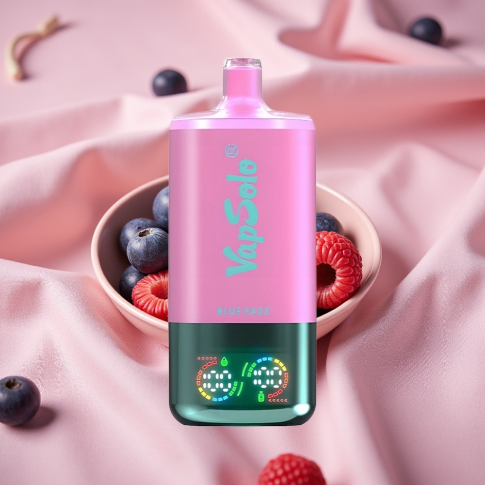 VapSolo Triple 30.000 Puffs Blauer Himbeer Typ-C 40ml 20/50 mg/ml
