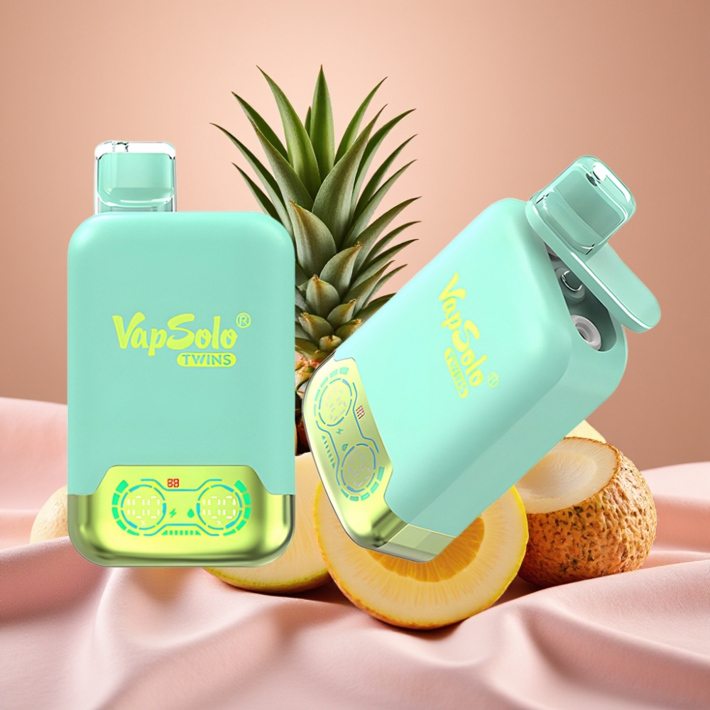 Vapsolo Twins 20000 Puffs Dreifach-Melone & Ananas-Kokos 40ml 20mg/50mg Typ-C