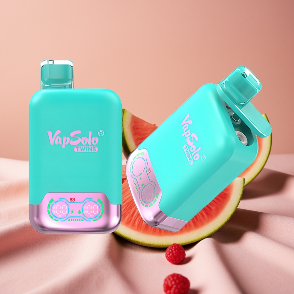 Vapsolo Twins 20000 Puffs Dreifach-Melone & Himbeer-Wassermelone Typ-C 40ml