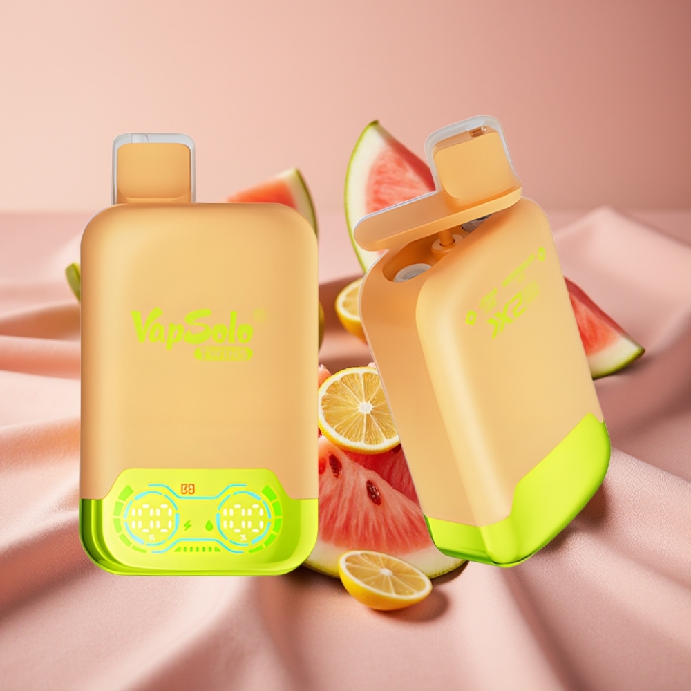 Vapsolo Twins 20000 Puffs Einweg-Vape Zitronenlimette & Wassermelone-Eis 40ml 20mg/50mg Typ-C