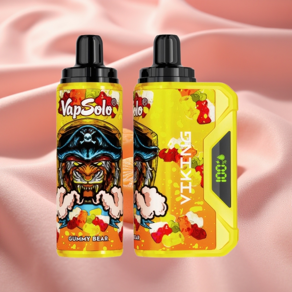 VapSolo VIKING 12000 Puffs Wegwerf-E-Zigarette Gummibärchen 22ml Typ-C Display