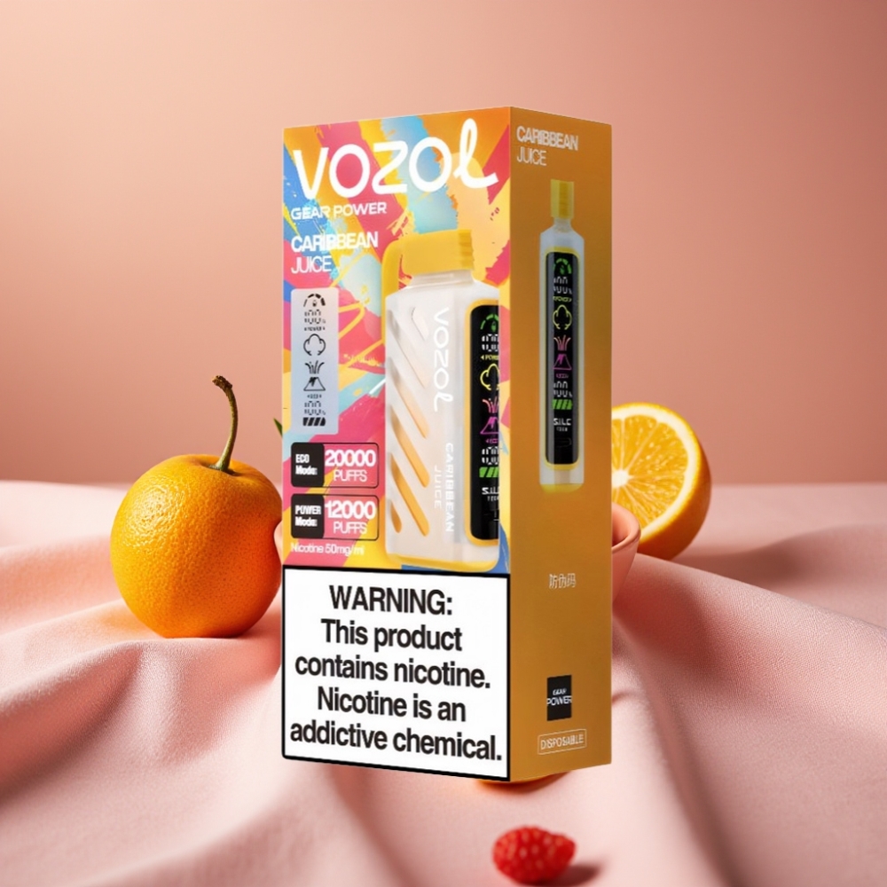 VOZOL Gear Power 20000 Puffs Einweg-Vape Karibik-Saft mit S.i.L.C. Tech & Dual Mesh Coil