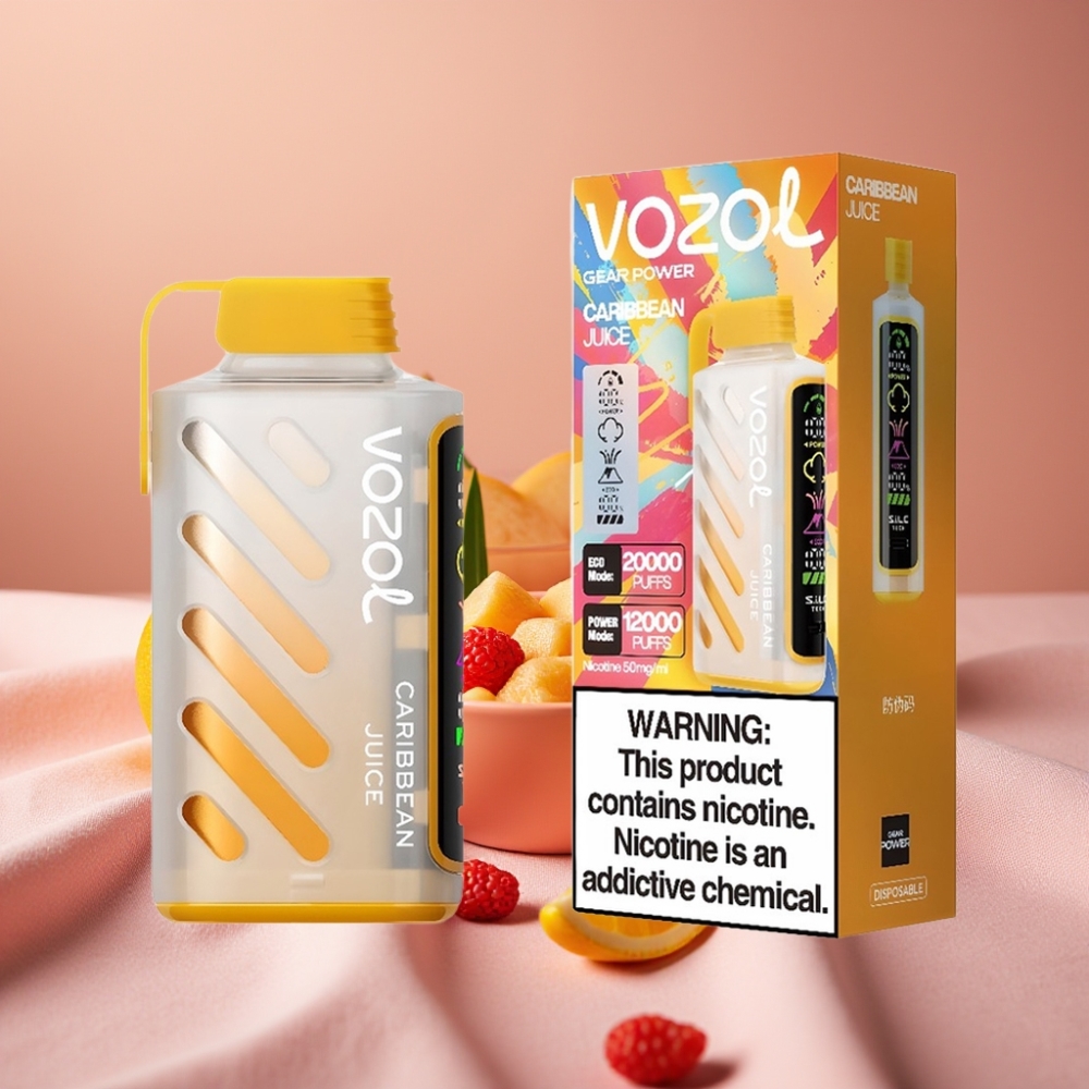 VOZOL Gear Power 20000 Puffs Einweg-Vape Karibik-Saft mit S.i.L.C. Tech & Dual Mesh Coil