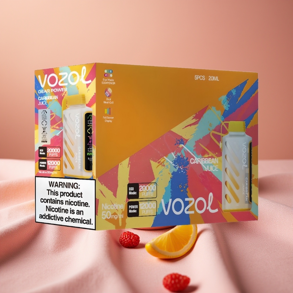 VOZOL Gear Power 20000 Puffs Einweg-Vape Karibik-Saft mit S.i.L.C. Tech & Dual Mesh Coil