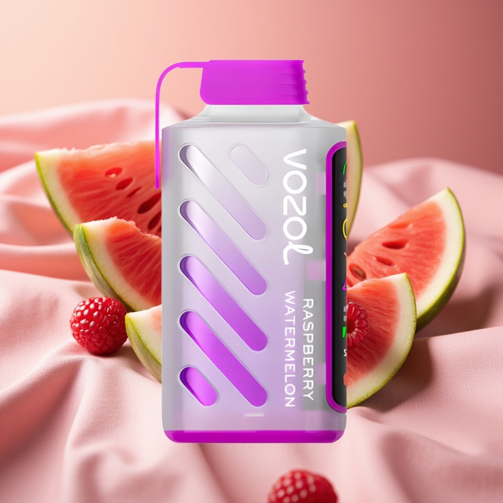 VOZOL Gear Power 20000 Züge Disposable Vape Himbeer-Wassermelone mit S.i.L.C. Tech, Dual Mesh Coil & 20mL