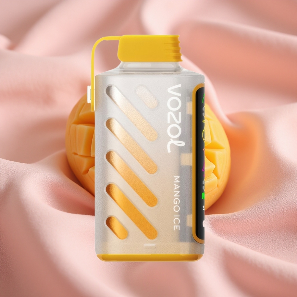 VOZOL Gear Power 20000 Züge Mango Eis mit S.i.L.C. Tech, Dual Mesh Coil & Display