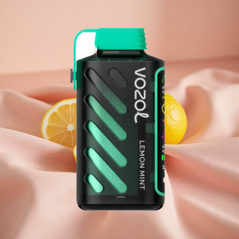 VOZOL Gear Power 20000 Züge Zitrone Minze S.i.L.C. Tech Dual Mesh Coil 20mL 5%