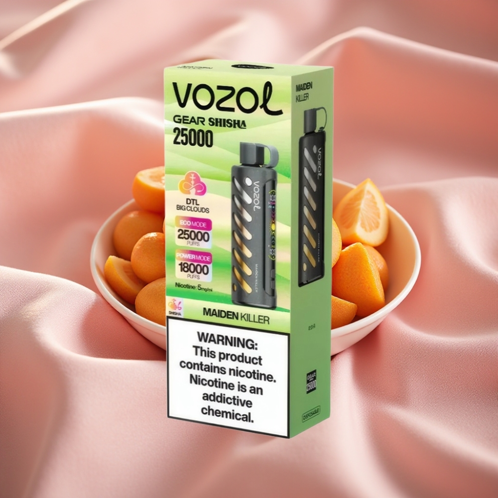 VOZOL Gear Shisha 25000 Puffs Jungfräulich Killer mit S.i.L.C Tech & Dual Mesh