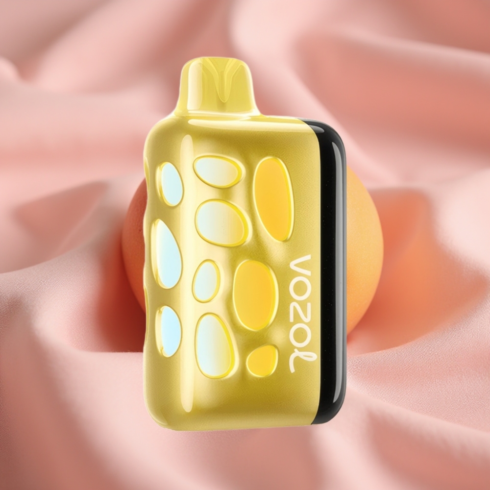 VOZOL RAVE 40000 Wegwerf-Vape Mango-Pfirsich mit 270° Leuchtdesign, 1000mAh & Partymodus