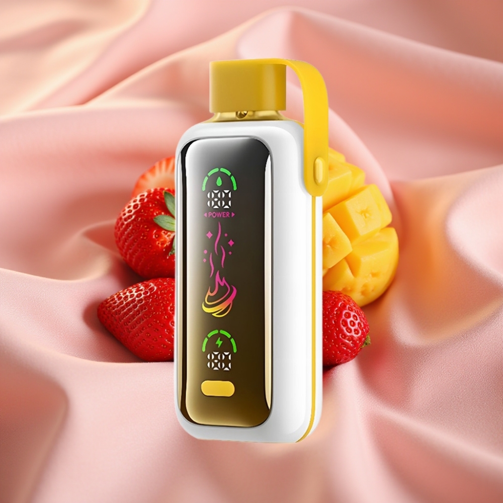 VOZOL Star 20000 Puffs 2,2" HD Spiegelbildschirm Dual Mesh 650mAh Erdbeer Mango