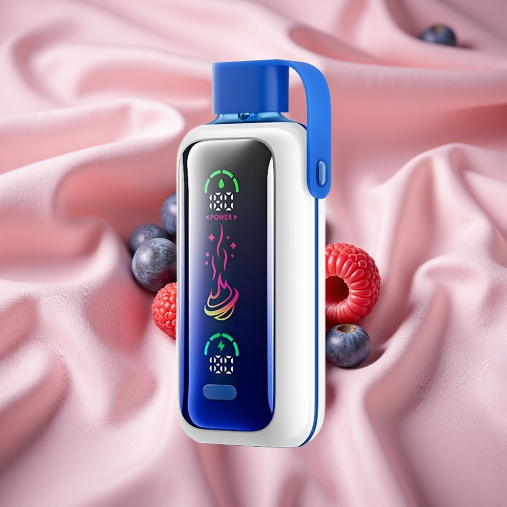 VOZOL Star 20000 Puffs Dual Mesh 650mAh Blaue Himbeer-Eis HD Spiegelbildschirm