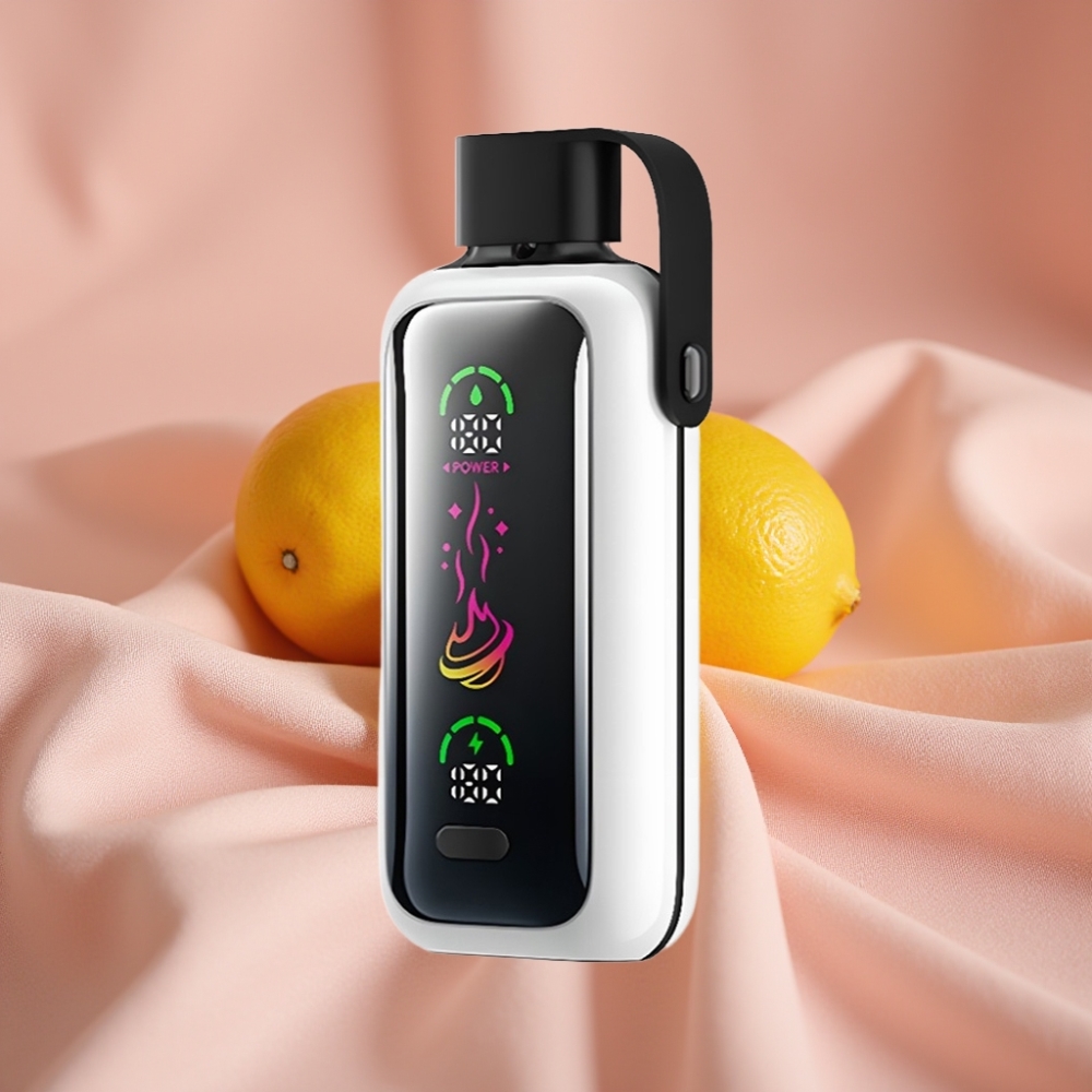 VOZOL Star 20000 Puffs HD Spiegelbildschirm Dual Mesh 650mAh Parfüm-Zitrone