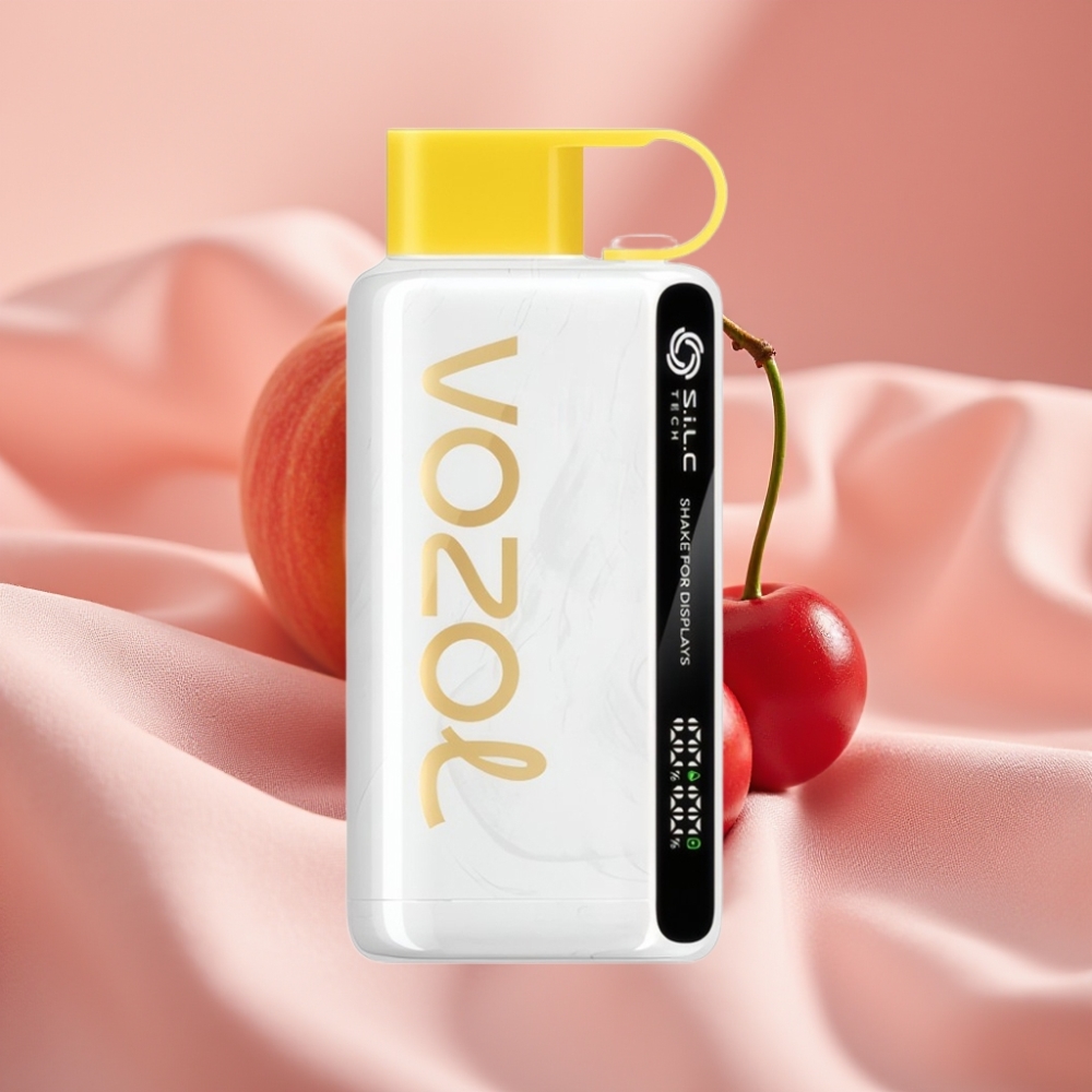 VOZOL STAR 9000/12000 Disposable Vape Kirsche-Pfirsich-Limonade mit 650mAh, S.iL.C TECH, 30% schnellere Ladung
