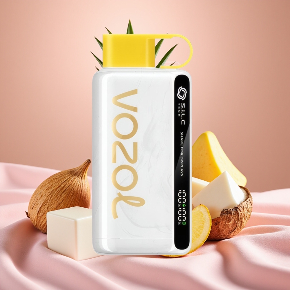 VOZOL STAR 9000/12000 Wegwerf-Vape Ananas Kokos Eis mit 650mAh, S.i.L.C TECH, 30% schnellere Aufladung