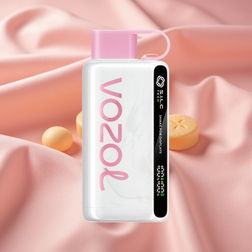 VOZOL STAR 9000/12000 Wegwerf-Vape Cremebonbon-Aroma mit Schüttel-Display, S.i.L.C TECH, Mundstückschutz